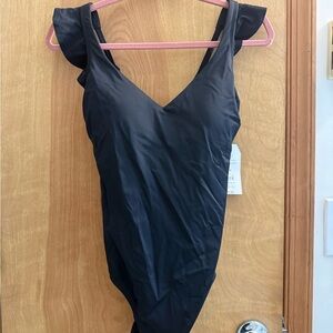 Time and Tru Black One Piece Swimsuit